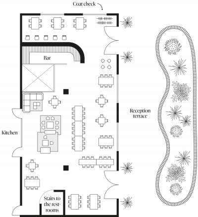 Floor plan Mixed seating
