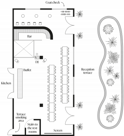 Floor Plan Banquet seating