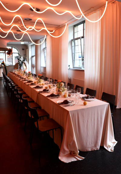 Dinnertafel im GOOSE Eventspace