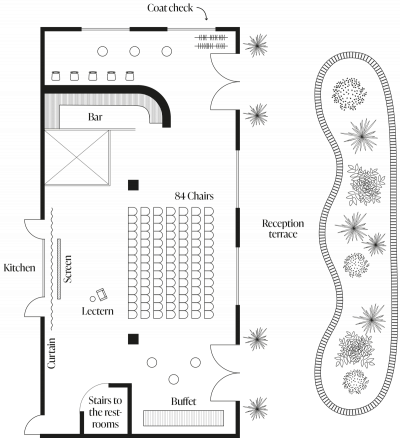 Floor Plan Theater-style seating
